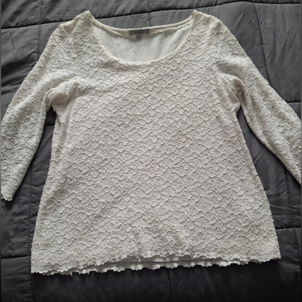 Elegant White Lace Top